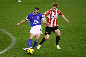 Everton 2 V Sunderland 1 : Goodison Park : 10-11-2012 Prints: Osman vs Colback: A Premier League Showdown at Goodison Park (10-11-2012)