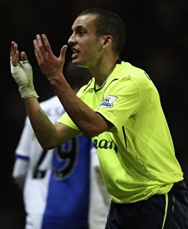 Images Dated 24th September 2008: Osman's Emotional Reaction: Everton vs. Blackburn Rovers in Carling Cup Third Round, 2008