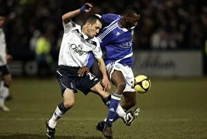 Images Dated 3rd January 2009: Osman's FA Cup Glory: Everton's Triumph over Macclesfield Town (03/01/09) - Leon Osman vs