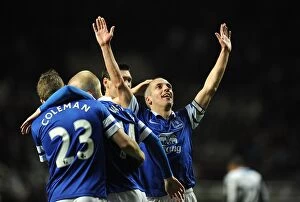 Images Dated 25th March 2014: Osman's Hat-Trick: Everton's 3-0 Triumph over Newcastle United (BPL, Mar 25, 2014)