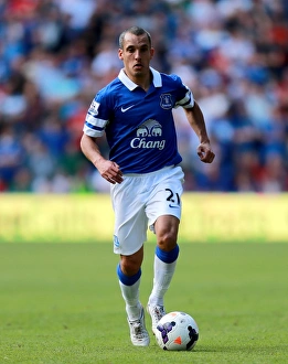 Season 2013-14 Prints: Osman's Lead: Everton's 0-0 Battle at Cardiff City Stadium (Premier League)