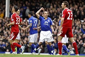 Images Dated 31st March 2012: Osman's Opener: Everton's Triumph over West Bromwich Albion in Premier League (31 March 2012)