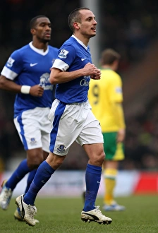 Norwich City 2 V Everton 1 : Carrow Road : 23-02-2013 Prints: Osman's Strike: Everton's Dramatic 2-1 Comeback at Norwich City (Premier League)