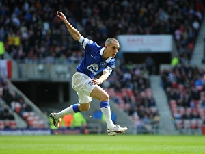 Sunderland 0 V Everton 1 : Stadium Of Light : 12-04-2014 Prints: Osman's Stunner: Everton Takes the Lead over Sunderland in Barclays Premier League (12-04-2014)