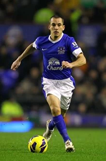 Images Dated 26th December 2012: Osman's Stunner: Everton's Christmas Victory over Wigan Athletic (December 26, 2012 - Goodison Park)