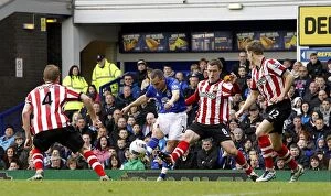 09 April 2012 v Sunderland, Goodison Park Collection: Osman's Triumph: Everton's 3-Goal Victory Over Sunderland in the Barclays Premier League