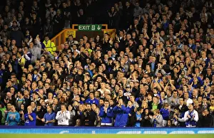 Carling Cup Prints: Passionate Everton Fans Pack Goodison Park for Everton vs Huddersfield Town in Carling Cup Second Round (August 2010)