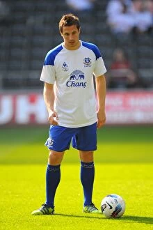 24 March 2012 v Swansea City, Liberty Stadium Collection: Phil Jagielka