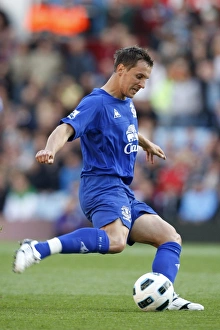 29 August 2010 Aston Villa V Everton Prints: Phil Jagielka in Action: Everton vs