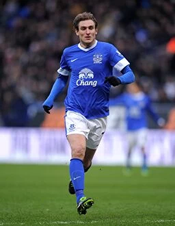 FA Cup : Round 4 : Bolton Wanderers 1 v Everton 2 : Reebok Stadium : 26-01-2013 Collection: Phil Jagielka: Everton's Heroic Leader in FA Cup Victory over Bolton Wanderers (January 26, 2013)