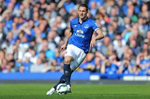 Phil Jagielka at Goodison Park: Everton vs Southampton, Barclays Premier League