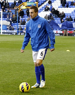 Phil Jagielka at Goodison Park: Everton vs Swansea City, 0-0 Stalemate (January 12, 2013)