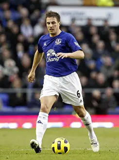 Framed Print : Phil Jagielka at Goodison Park: Everton vs Wigan Athletic, Barclays Premier League (11 December 2010) Framed Print : Phil Jagielka at Goodison Park: Everton vs Wigan Athletic, Barclays Premier League (11 December 2010)