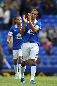 Pre-Season Friendly Prints: Phil Jagielka Salutes Everton Fans: Everton 2-1 Real Betis (Pre-Season Friendly, 2013)