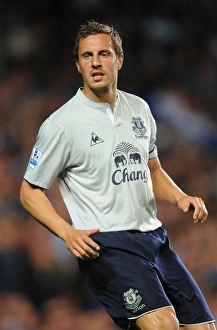 15 October 2011 Chelsea V Everton Prints: Phil Jagielka vs