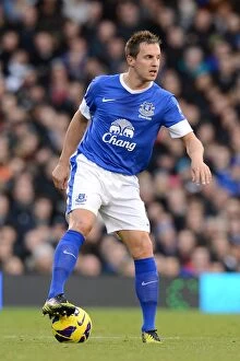 Images Dated 3rd November 2012: Phil Jagielka's Brilliant Performance: Everton Battles Back for Dramatic 2-2 Draw Against Fulham