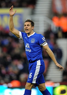 Stoke City 1 V Everton 1 : Britannia Stadium : 15-12-2012 Prints: Phil Jagielka's Showdown: Everton vs