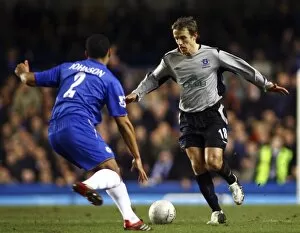 Chelsea v Everton, (FA Cup Replay) Collection: Phil Neville