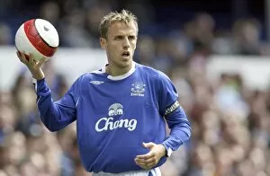 Everton v Athletic Bilbao Collection: Phil Neville