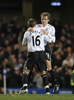 Phil Neville and Phil Jagielka: Everton's Unforgettable Goal Celebration in Carling Cup Semi-Final vs Chelsea (8/1/08)