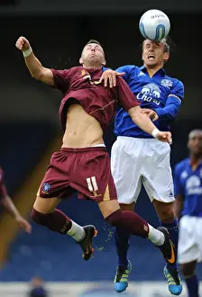15 July 2011 Bury V Everton Prints: Phil Neville vs. Andy Howarth: Heated Clash in Bury vs