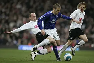 Phil Neville vs. Danny Murphy: A Premier League Battle at Craven Cottage (2008) - Fulham vs. Everton