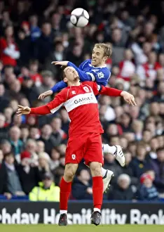 Phil Neville vs Emanuel Pogatetz: A FA Cup Quarterfinal Battle at Goodison Park (08/09)
