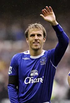 Phil Neville Waves to Everton Fans: Everton vs West Bromwich Albion, FA Barclays Premiership, Goodison Park, 2006