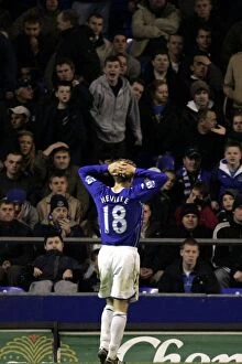 Everton v Chelsea Collection: Phil Neville's Disappointment: Everton v Chelsea, Premier League, 17/04/08
