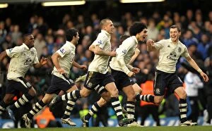 Images Dated 19th February 2011: Phil Neville's Epic Penalty: Everton's FA Cup Upset over Chelsea (19 February 2011)