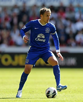 Swansea City 0 V Everton 3 : Liberty Stadium : 22-09-2012 Prints: Phil Neville's Hat-Trick: Everton's 3-0 Victory Over Swansea City (22-09-2012)