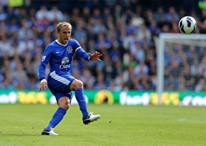 West Bromwich Albion 2 V Everton 0 : The Hawthorns : 01-09-2012 Prints: Phil Neville's Lead: Everton's 2-0 Victory Over West Bromwich Albion (Premier League)