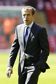 Images Dated 5th May 2013: Phil Neville's Pre-Match Moment: Everton vs. Liverpool, Barclays Premier League (0-0, Anfield)