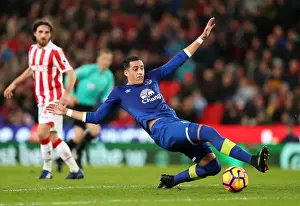 Ramiro Funes Mori in Action: Everton vs Stoke City at bet365 Stadium