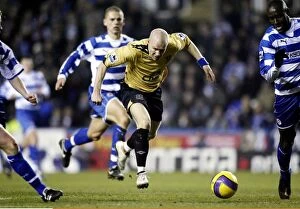Reading v Everton Collection: Reading v Everton Andy Johnson of Everton in action