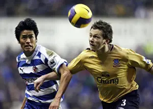 Gary Naysmith Prints: Reading v Everton Gary Naysmith of Everton in action with Seol Ki Hyeon of Reading
