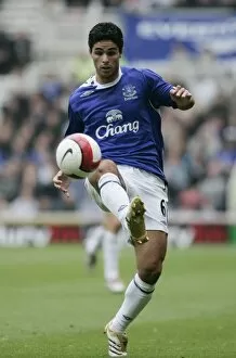 Images Dated 14th October 2006: The Riverside Stadium - Mikel Arteta of Everton in action
