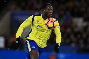 Romelu Lukaku in Action: Everton vs Leicester City at King Power Stadium