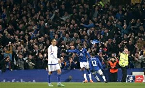 Emirates FA Cup - Everton v Chelsea - Quarter Final - Goodison Park Collection: Romelu Lukaku Scores Double: Everton's FA Cup Quarterfinal Triumph over Chelsea at Goodison Park