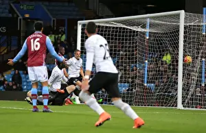 Romelu Lukaku Scores Everton's Second Goal Against Aston Villa in Premier League Action at Villa Park