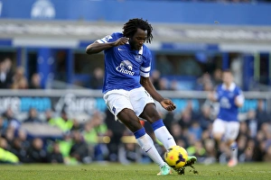 Everton 2 V Southampton 1 : Goodison Park : 29-12-2013 Prints: Romelu Lukaku Scores Everton's Second Goal: Everton 2-1 Southampton (December 29)