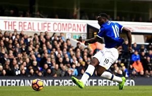 Images Dated 5th March 2017: Romelu Lukaku Scores First Goal: Everton at White Hart Lane vs. Tottenham Hotspur - Premier League