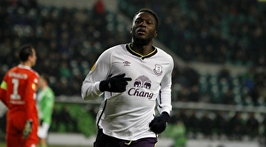 Framed Print : Romelu Lukaku Scores First Goal for Everton in UEFA Europa League Match against VfL Wolfsburg Framed Print : Romelu Lukaku Scores First Goal for Everton in UEFA Europa League Match against VfL Wolfsburg