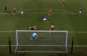 Everton V Hull City - Goodison Park Prints: Romelu Lukaku Scores the Opener: Everton's Thrilling Victory over Hull City at Goodison Park