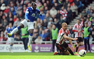 Sunderland 0 V Everton 1 : Stadium Of Light : 12-04-2014 Prints: Romelu Lukaku Scores the Opener: Everton's Victory at Sunderland (12-04-2014)