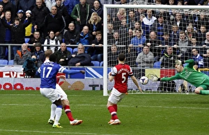Everton 3 V Arsenal 0 : Goodison Park : 06-04-2014 Prints: Romelu Lukaku's Brace: Everton's 3-0 Victory Over Arsenal (06-04-2014)