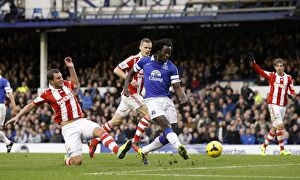 Images Dated 30th November 2013: Romelu Lukaku's Brace Powers Everton to Dominant 4-0 Victory over Stoke City