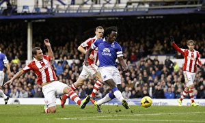 Everton 4 V Stoke City 0 : Goodison Park : 30-11-2013 Prints: Romelu Lukaku's Brace Powers Everton to Dominant 4-0 Victory over Stoke City