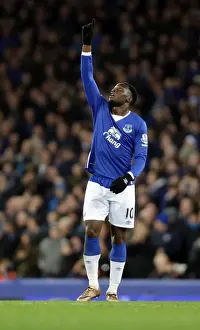 Everton V Stoke City - Goodison Park Prints: Romelu Lukaku's Double: Everton FC's Victory Over Stoke City in the Barclays Premier League