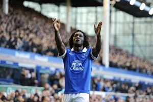 Images Dated 29th December 2013: Romelu Lukaku's Double: Everton's Dramatic Comeback Against Southampton (2-1), Goodison Park